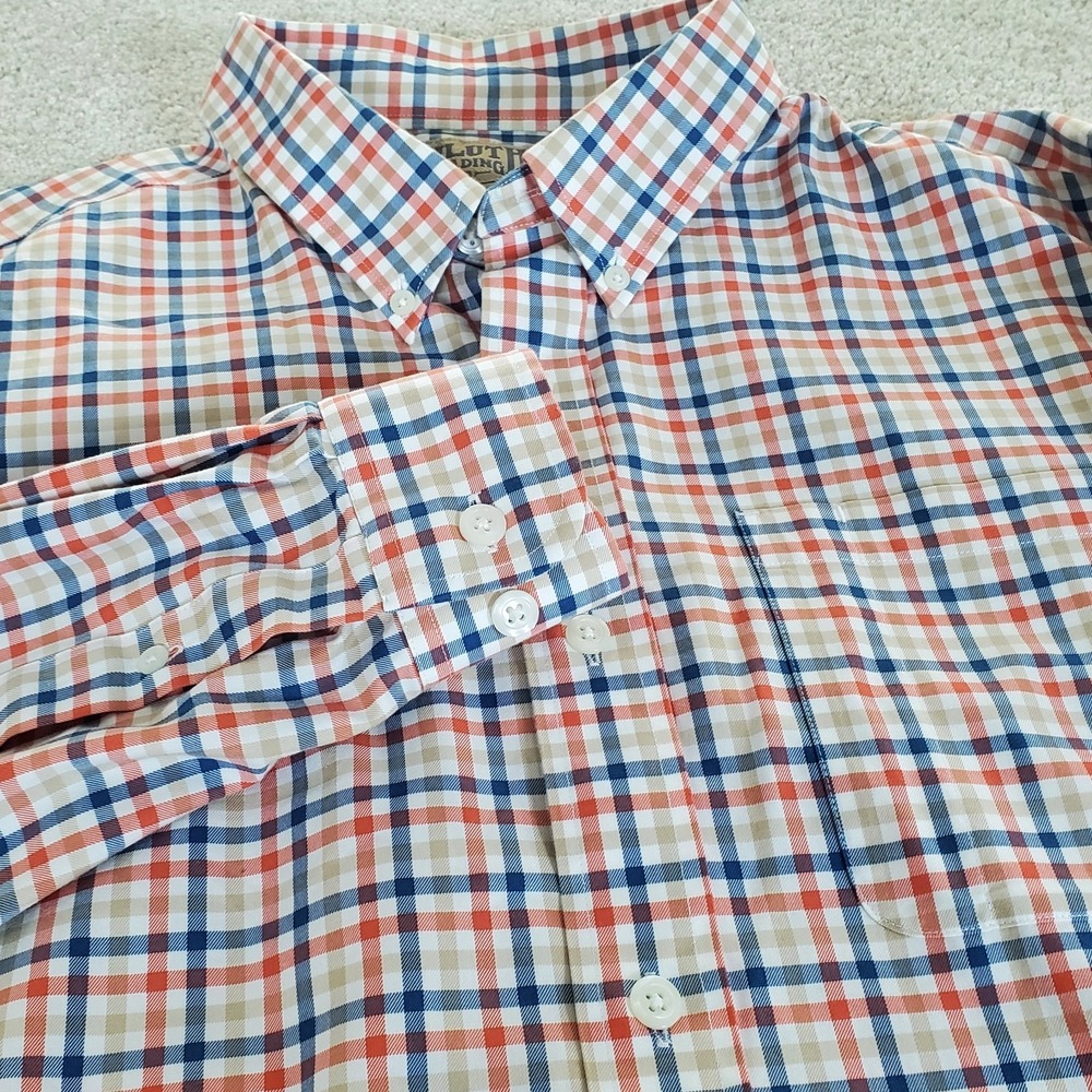 Duluth Men's Button Up Shirt Size XL Multicolor Plaid Long Sleeve